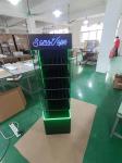 Floor Mounted Top Acrylic Display Rack LED Display Stand For Electronic Products