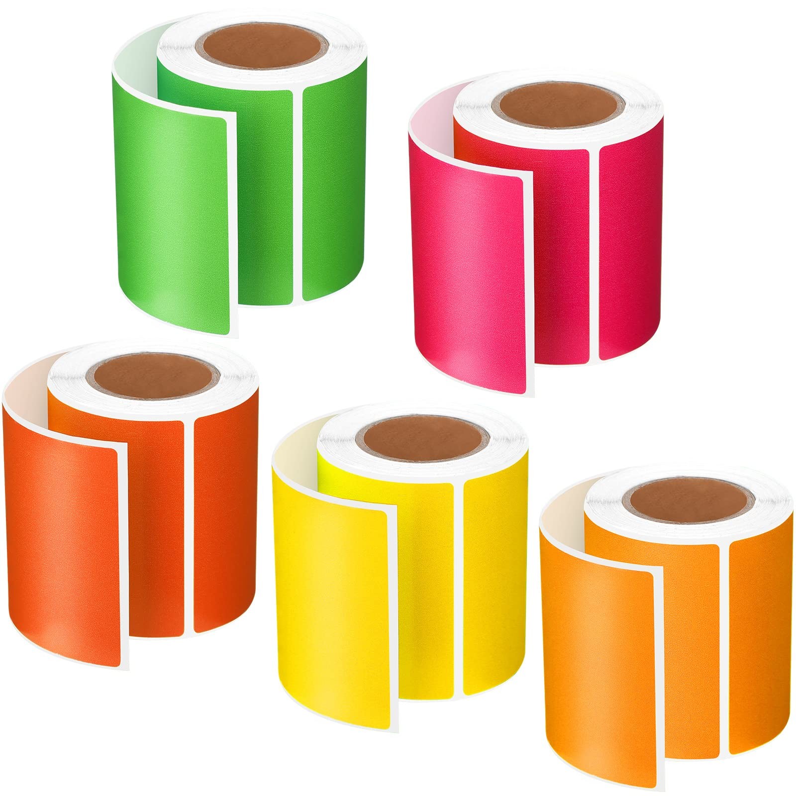 Weifang Made Printed Adhesive Direct Thermal Label Color Thermal Sticker Top Coated Thermal Sticker