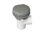 Black ABS / PVC Hot Tub Valves , 3 - Scallop Spa Air Control Valve