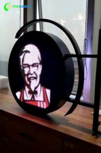 China Circle Irregular LED Display Indoor Outdoor Logo Sign For Club Store Billboard Double Sided P4 wholesale