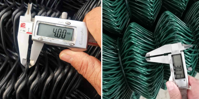 Steel Pallet Pvc Coated Chain Link Construction Fence For Garden