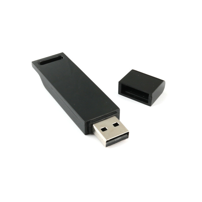 Recycled Black USB Stick Memory 32G-1TB Customizable Body with Rubber Oil Finish