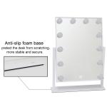 Tabletops Led MakeUp Mirror With LED Bulb & Dimmer USB Powered