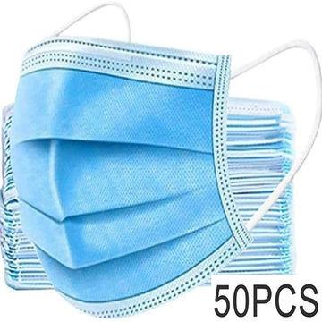 Meltblown Non Irritating 3ply Medical Disposable Mask At 50pcs per Pack With CE