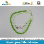 Transparent Clear Spring Steel Wire Lanyard W/Swivel Clips