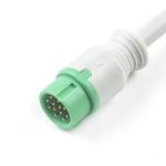 For Biolight Q3 ECG Cable For Biolight Q5 A Q S Series 3 Lead IEC Grabber In
