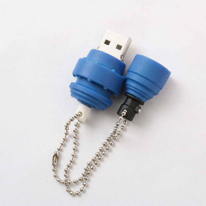 PVC Open Mold Custom USB Flash Drives 8gb 16GB 32GB 64GB 128GB With Keychain