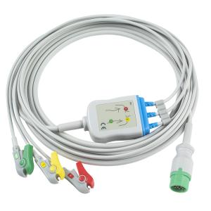 China Biolight BLT ECG Cable and Leadwires 3Lead IEC Clip 12Pin Connector ECG Cable wholesale