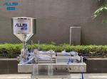 Horizontal Piston Liquid Filling Machine Stainless Steel with Two Nozzles