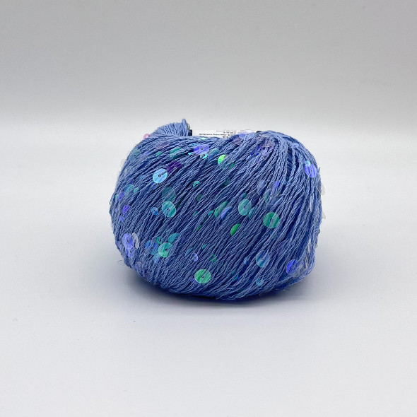1/2.3NM 55% Cotton 45% Polyester Sequin Yarn Crochet Paillette Yarn For Bag Clothing Knitting