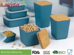 Biodegradable Natural Bamboo Fiber Storage Box , Food Storage Containers With