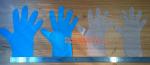 Wholesale gloves transparent plastic glove disposable clear pe medical glove