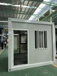 Solid And Beautiful Container House Curtain Wall Glass For Street Shops /