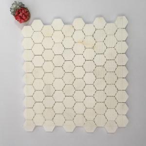 China Super White First Qualtiy Natural Stone Mosaic Hexagon 2 Dolomite Mosaic Tile For Backsplash wholesale