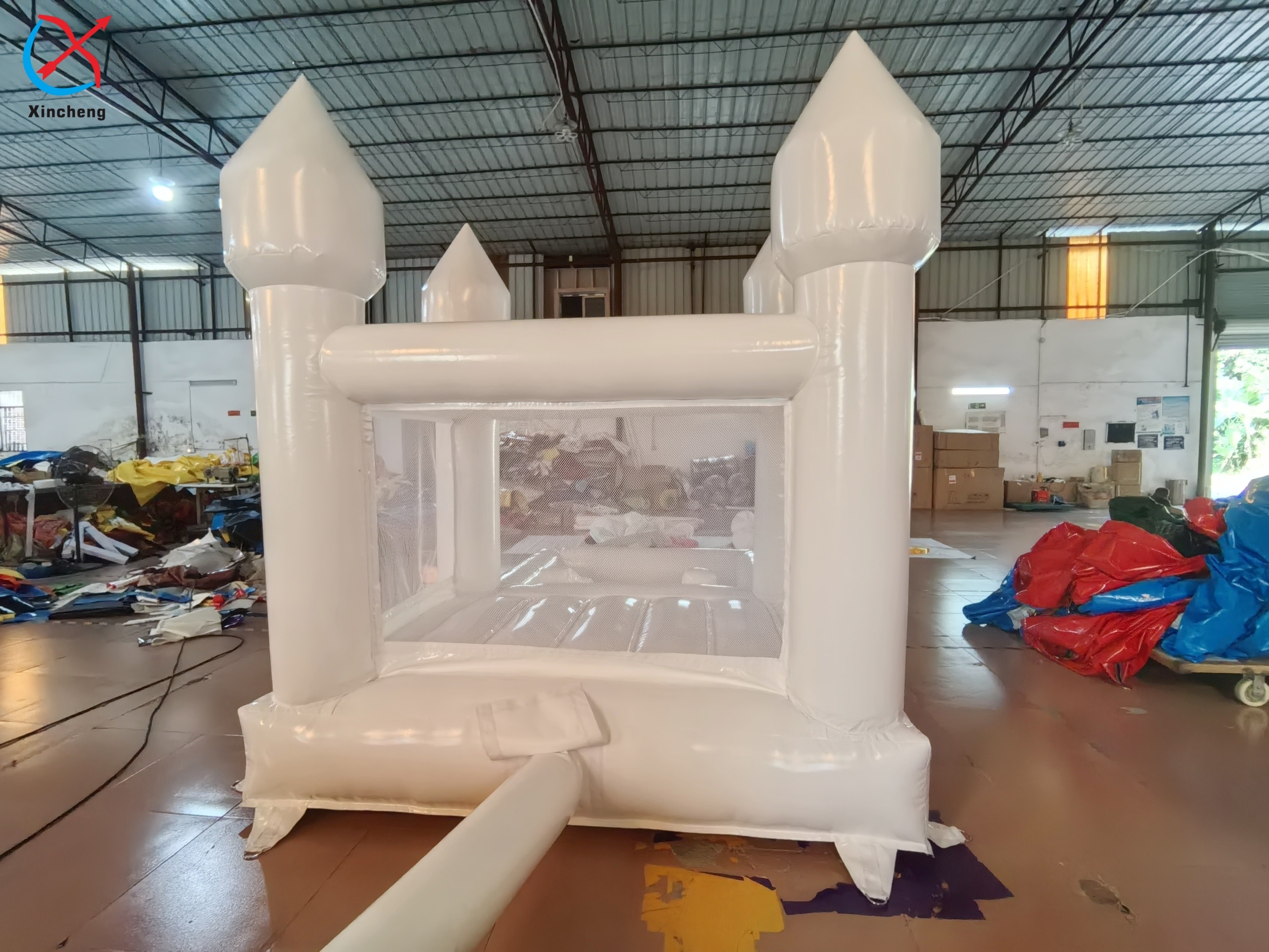 Manufacturer Inflatable White Wedding Bouncy House Inflatable Castle For Kids