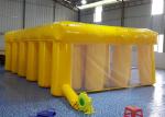 Yellow Inflatable Sports Games Running Obstacle For Kids 6 * 6m