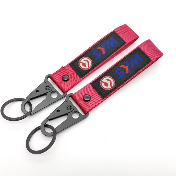 ​​Motorsport Gift Key Holder - High-Contrast Color Blocking & Reinforced Clip -
