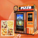 Cheese Pizza Automatic Vending Machines Fast Pizza 1.1kw