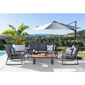 China Modern Style Garden Cantilever Umbrella with Waterproof Design and 18.2kg Weight wholesale