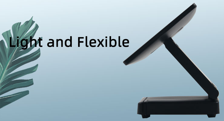 Foldable Desktop Payment Kiosk HDD-880 with Adjustable Screen Heights and 2G DDR Memory