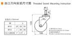 Industrial Caster Wheels 100mm 4 Inch Swivel Casters With Brake