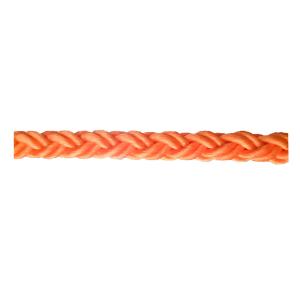 China Orange Plait PP Polypropylene Mooring Rope Eight Strand Durable For Fishing wholesale
