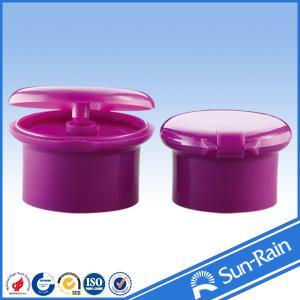 China Non spill plastic cap shampoo flip top bottle cap for cosmetic packaging on sale