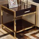 High end 5-STAR metal frame wooden night stand /bed side table, casegoods,hotel