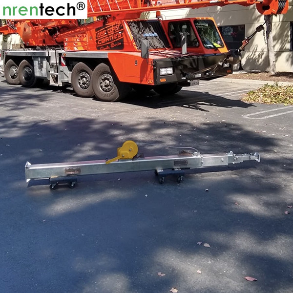 10m crank telescopic mast- galvanized telescopic mast, steel telescopic mast 50kg payloads