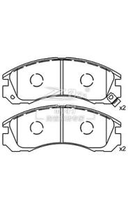 China 2.5 Pounds BMW Front And Rear Brake Pad Set With Included Shims wholesale