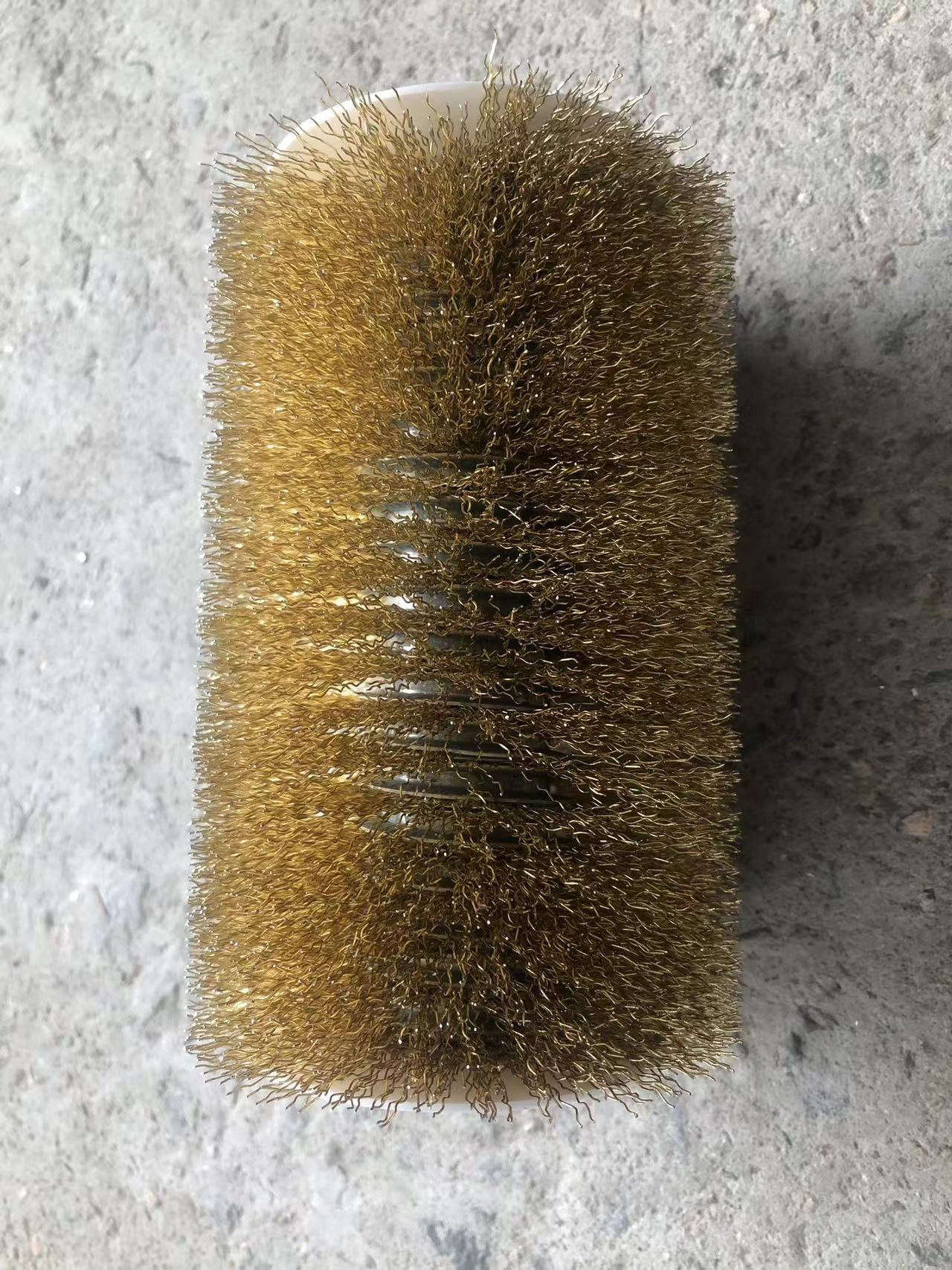 German Craftsmanship Cylindrical Roller Brush Copper Wire Used By Wood Factories