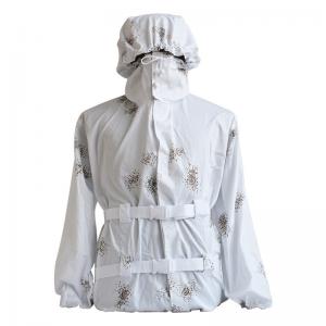 China Cotton Snow Camouflage Clothing Three Piece White Ghillie Suit on sale