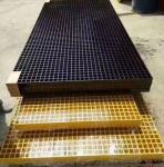 FRP GRP Mesh Plastic Heavy Duty Fiberglass Grating Flooring / Walkway Frp
