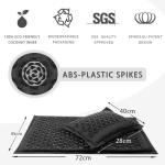 Natural Linen Acupressure Mat Foot Massage Acupuncture Mat with Pillow