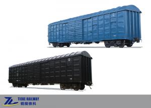 China Large Covered Railway Box Wagon Car 145m3 Capacity 1435mm Rail Gauge wholesale
