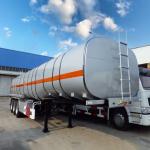 3 Axles 42000L 28t Insulated Carbon Steel Tanker Semi Trailer with BPW Axle 12t