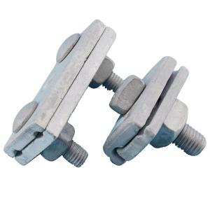 China carbon steel Power Line Fittings hot forging HDG Surface Guy Wire Clamp wholesale