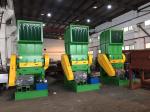 Arc Knife Plastic Grinding Machine , Pet Crushing Machine Single Shaft