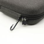 Dual zippers Electronics Travel Organizer Bag , EVA Travel Gadget Case