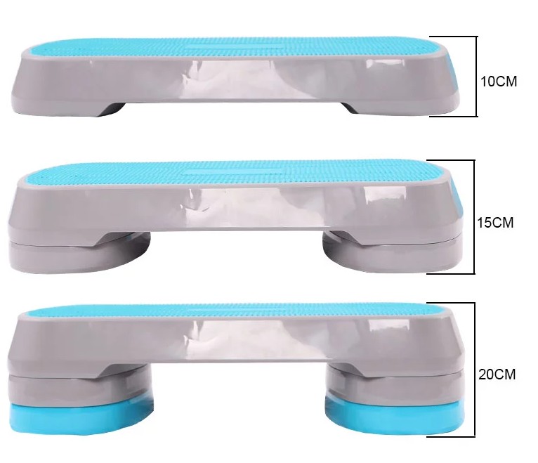 85CM 8.2in 3 Riser Step Up Aerobic Exercise Step Platforms Daily Exercise