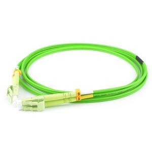China LC To LC Fiber Optic Patch Cables 100Gb Duplex Multimode 50/125 OM5 Premium LSZH wholesale