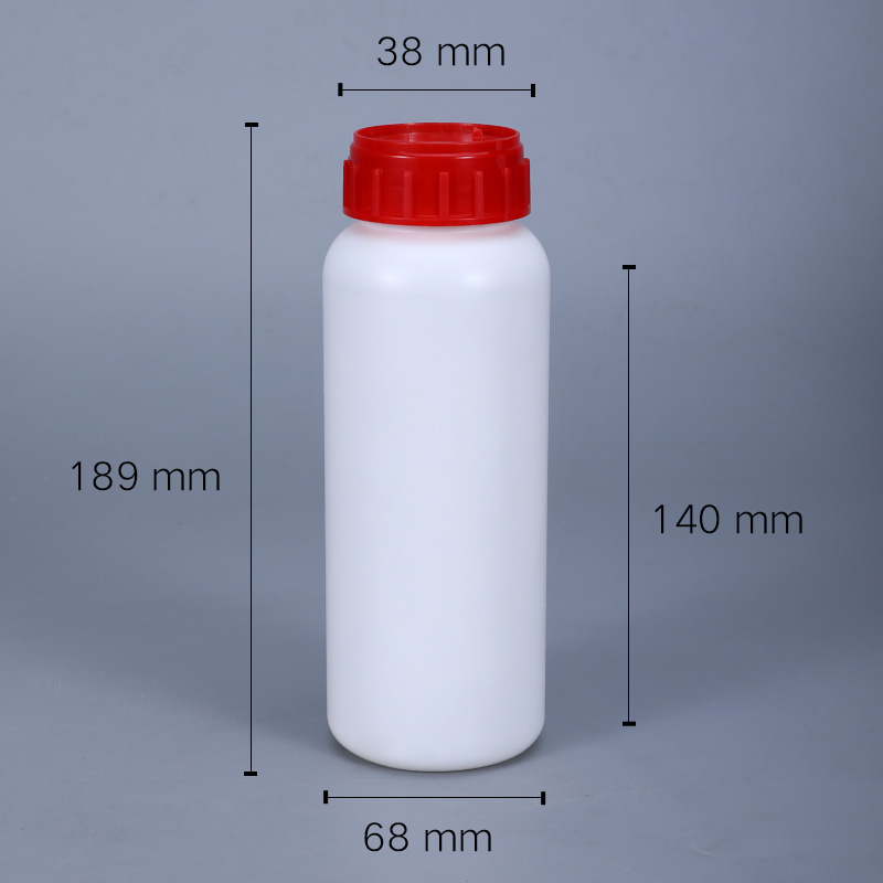 Chemicals Specialized 500ml HDPE COEX EVOH Round Bottle for Pesticides Efficiency