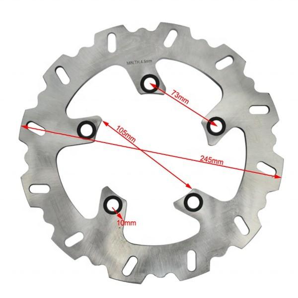 245mm Thickness Rear Brake Disc Rotor for Yamaha FZ6 600 FZ6 Fazer 600 Road