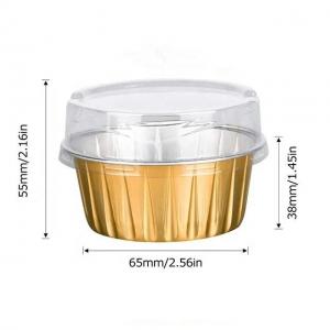 China Small Cake Cup Aluminum Foil Food Container With Lids wholesale