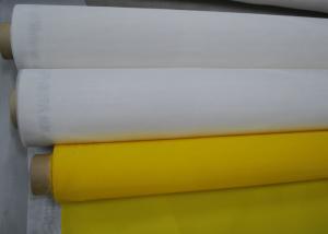 China Yellow Polyester Mesh Fabric Silk Screen Tshirt Printing High Density , 91 Micron wholesale