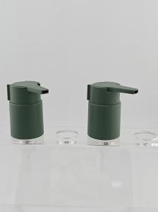 China 28/410 Plastic Green Matte Clip Hand Screw Cream Lotion Pump For Bottle wholesale