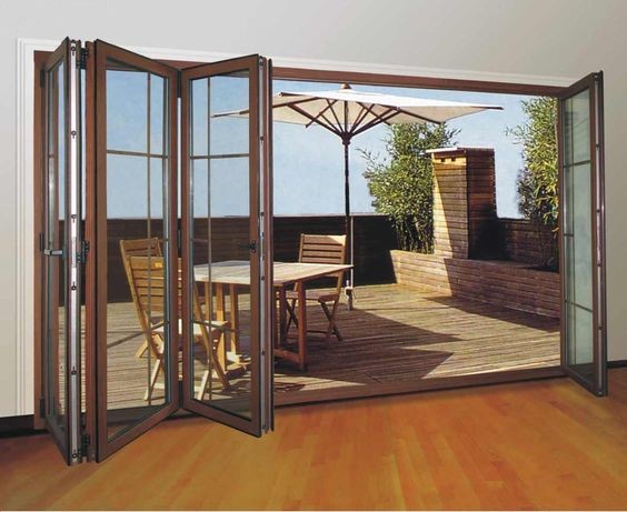Australian standards double glazing lowes bi fold door/Accordion aluminum glass patio exterior bifold doors /bi-fold