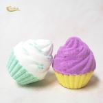 Strawberry Flavor Vegan Cupcake Bath Bombs For Kids 60g-220g Eco Friendly