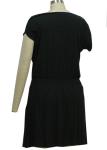 T Shirt Type Printed Women'S Casual Dresses / Casual Sporty Dresses Smocking