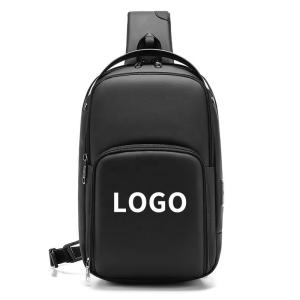China Solid Color Outdoor Travel Mens Sling Bag Multi Pocket Design Easy To Carry wholesale